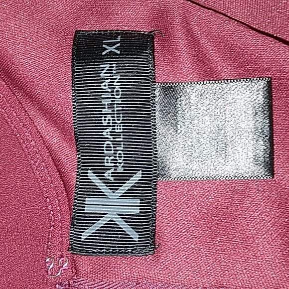 Kim Kardashian sleeveless dress wine size XL 14-16 - Picture 5 of 6